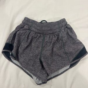 Lululemon Charcoal Hotty Hot 2.5” Shorts